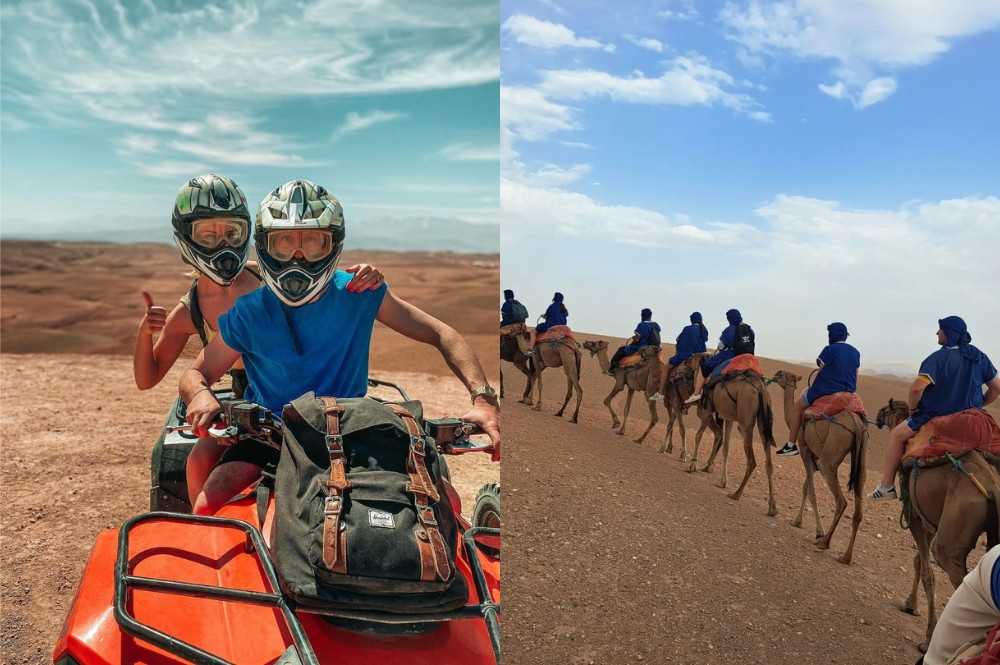 Quad-camel-Agafay-Desert